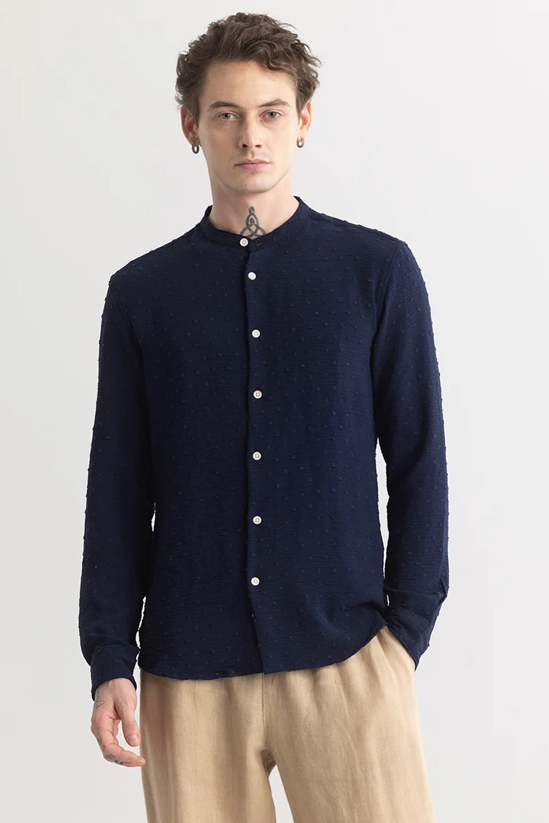 Texturity Textured Navy Shirt