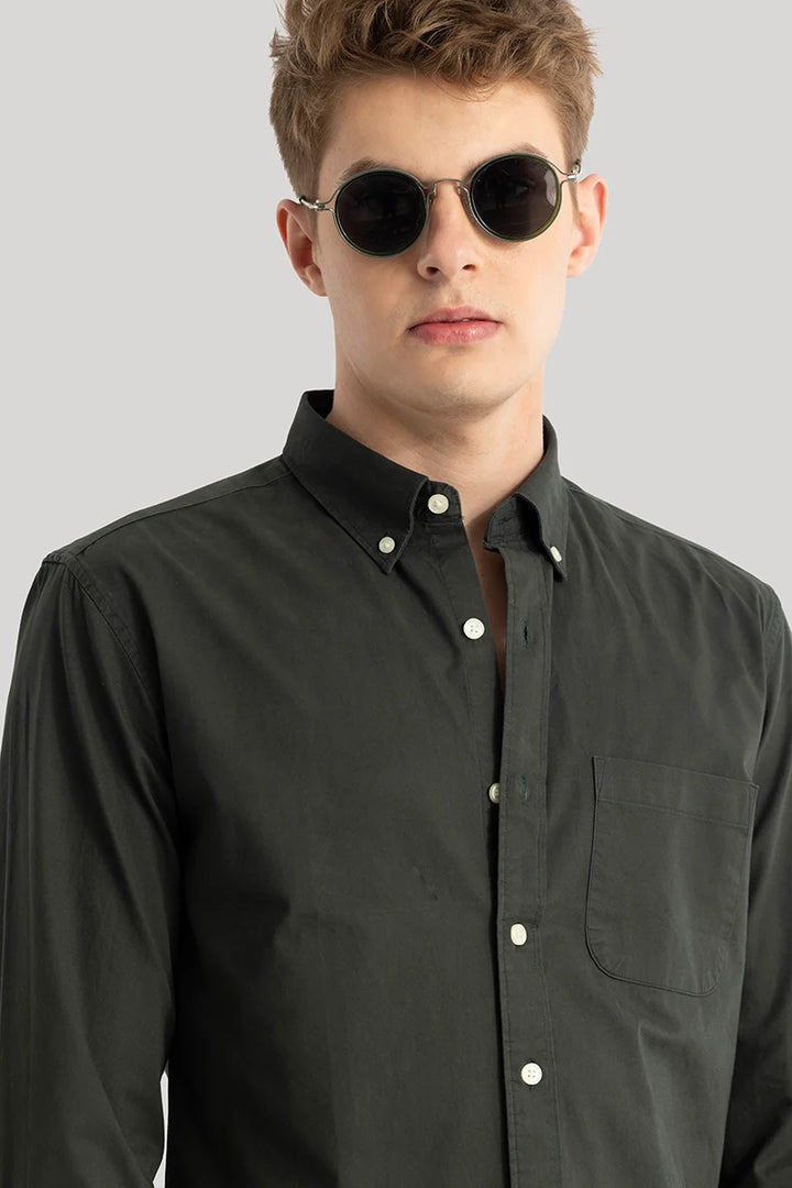 Dark Green Oxford Shirt