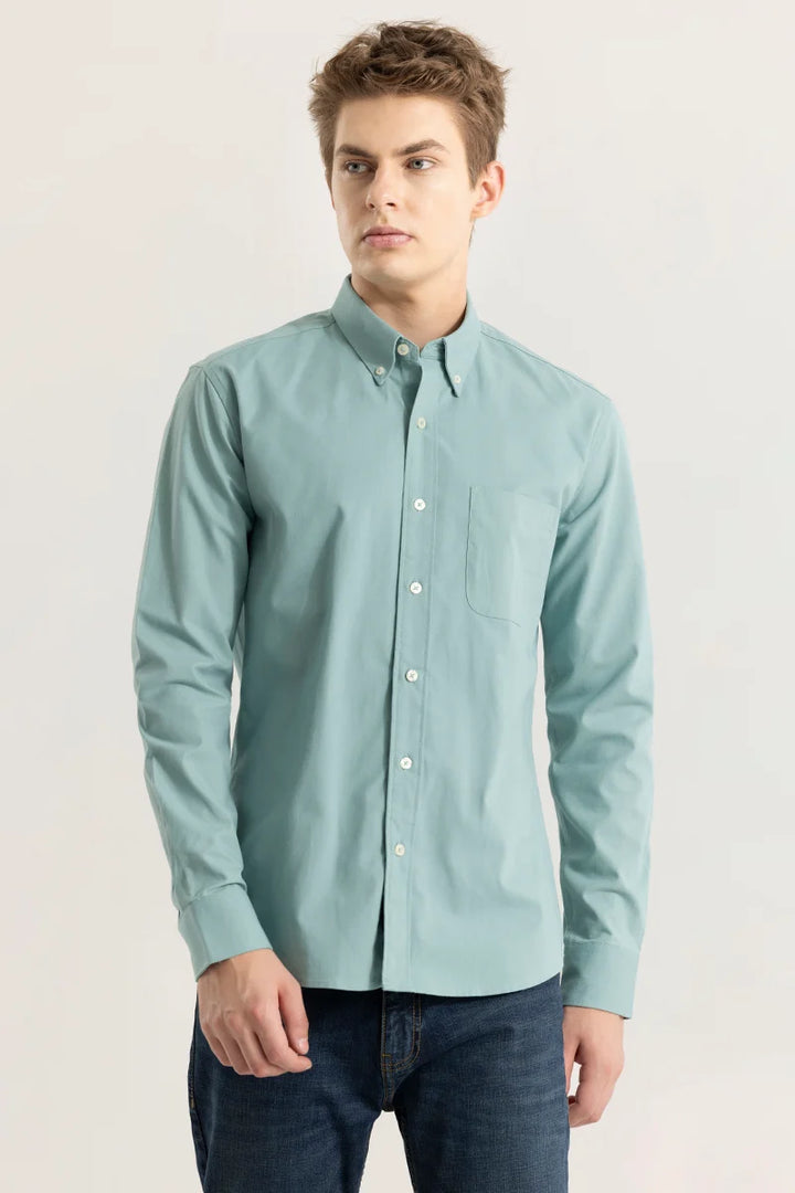 Shirtolo Plain Light Green Shirt