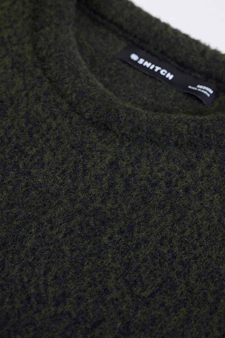 Olive Ombre Light Weight Sweater