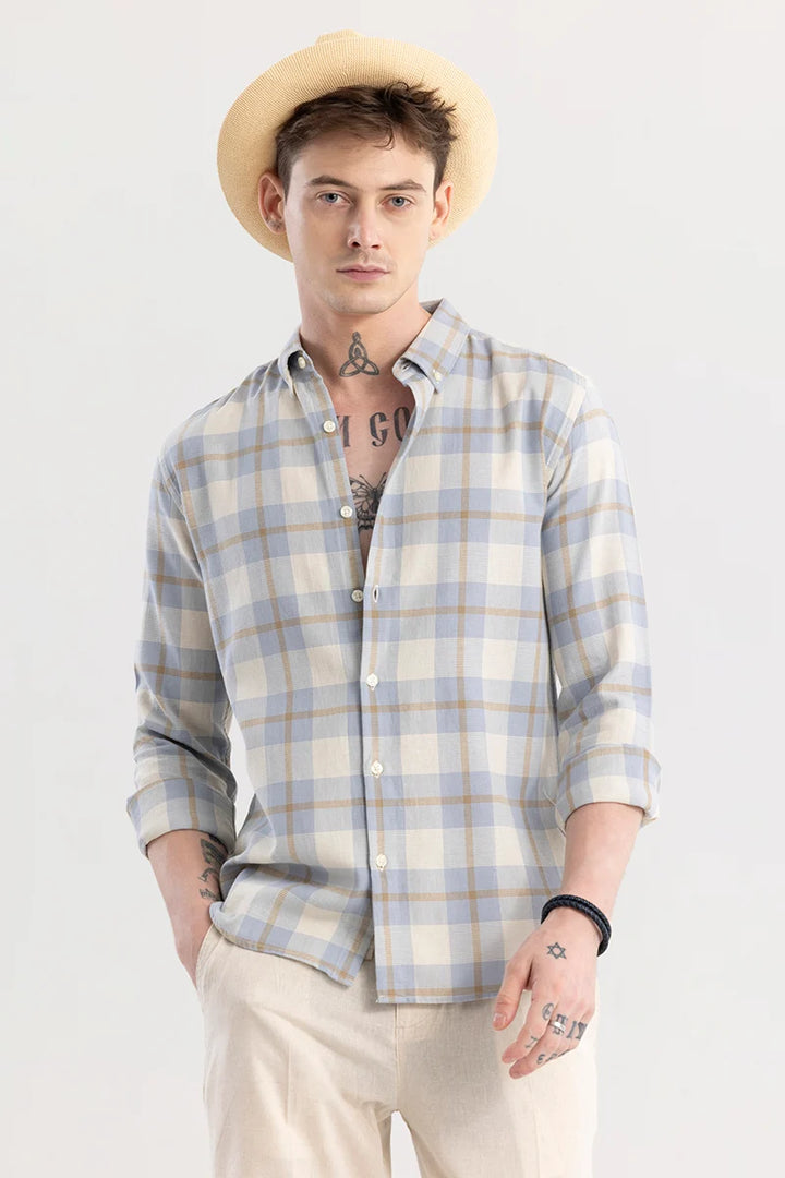 Dreamweaver Blue Check Shirt