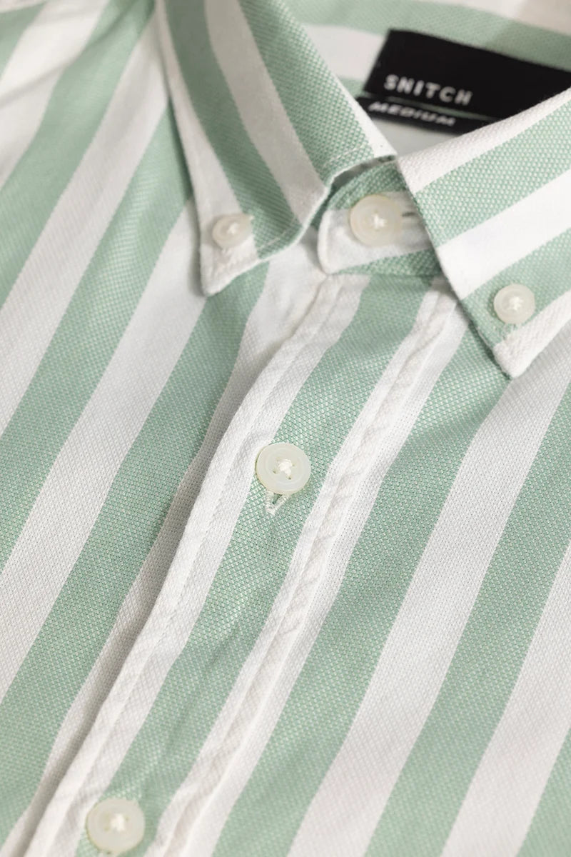 Light Green Stripes Shirt