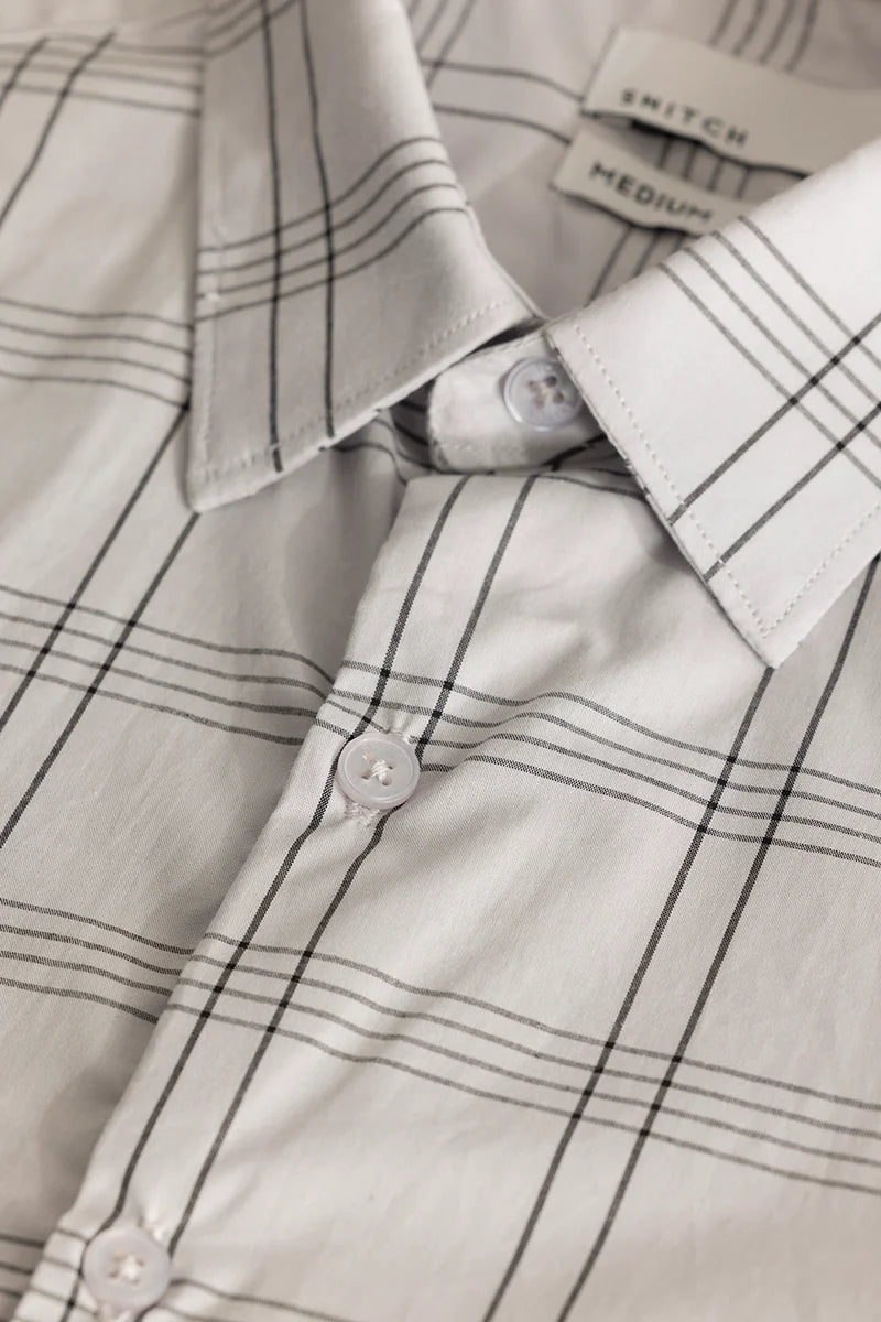 Margaux Grey Checks Shirt