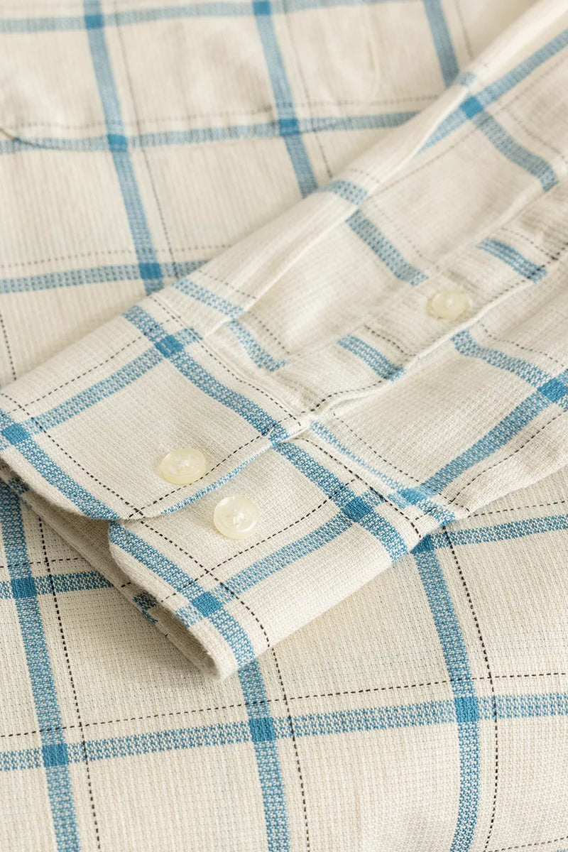 Scope Blue Checks Linen Shirt