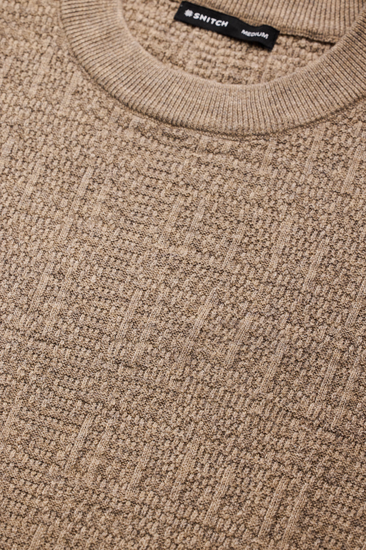 Beige Knitted Sweater