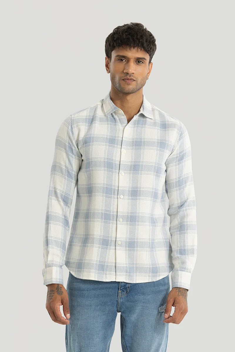 Matteo Light Blue Checks Shirt