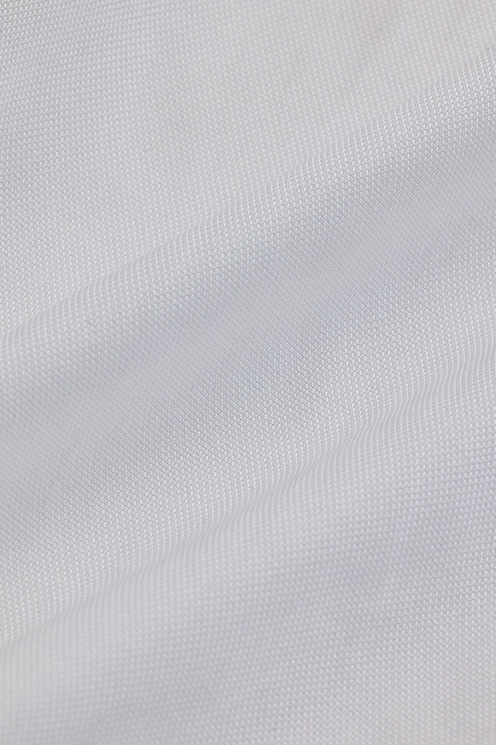 White Solid Twill Shirt