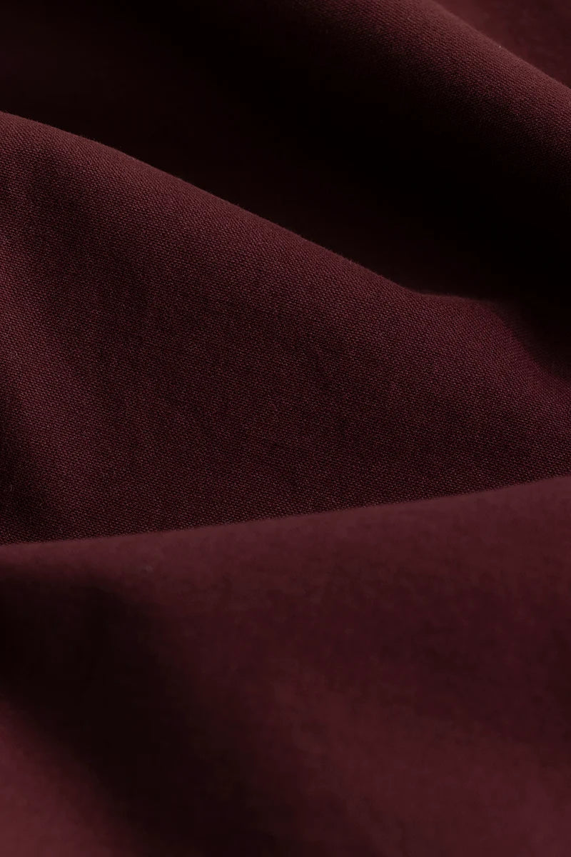 Shirtolo Plain Maroon Shirt