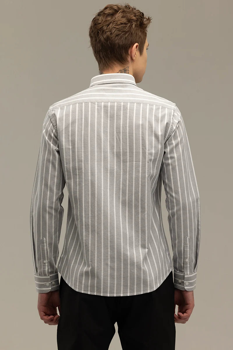 Bodil Grey Striped Shirt