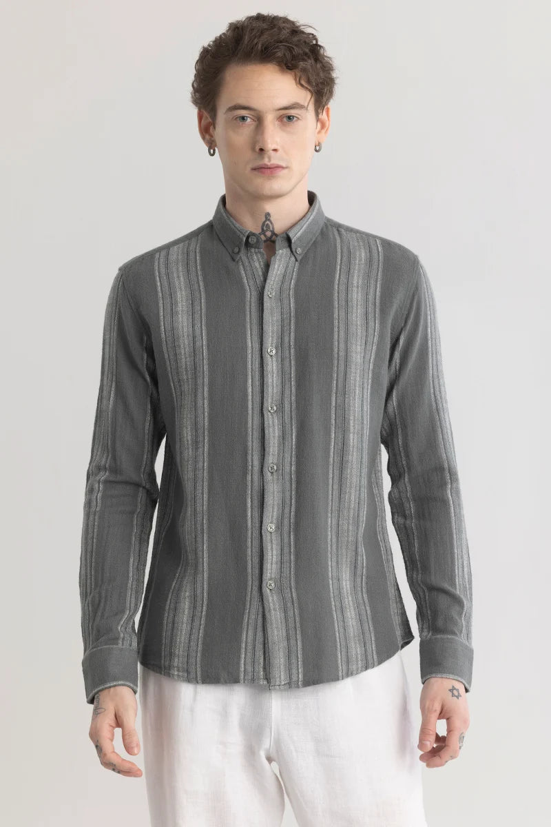 Strideglint Grey Stripe Shirt