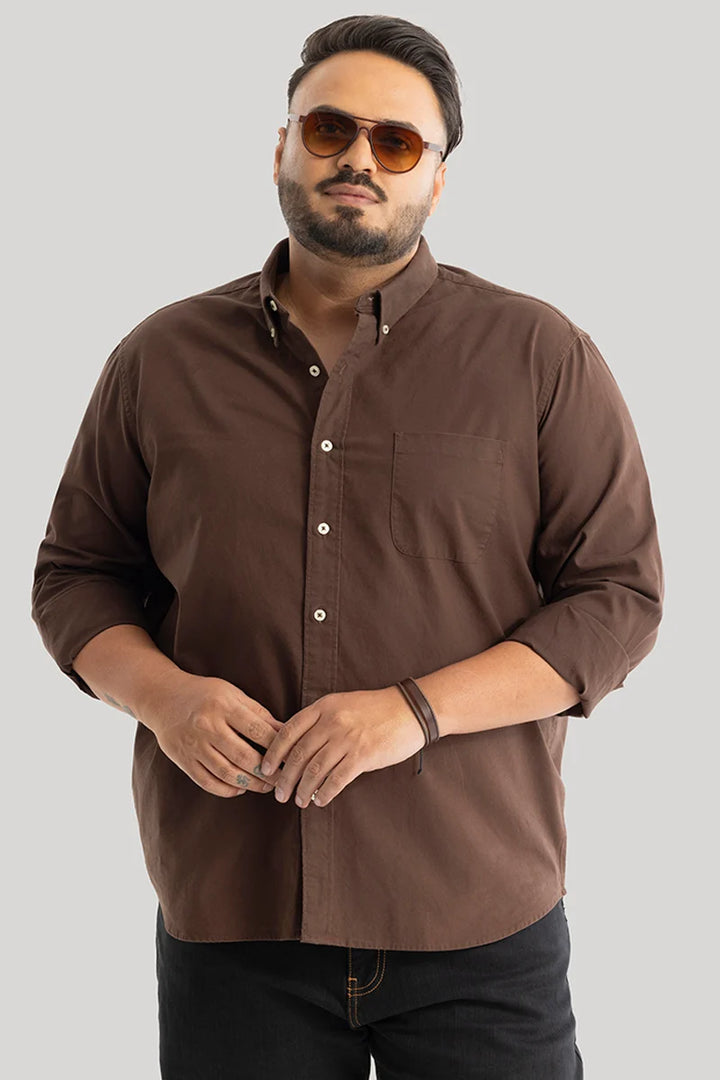 Lucia Brown Plain Shirts