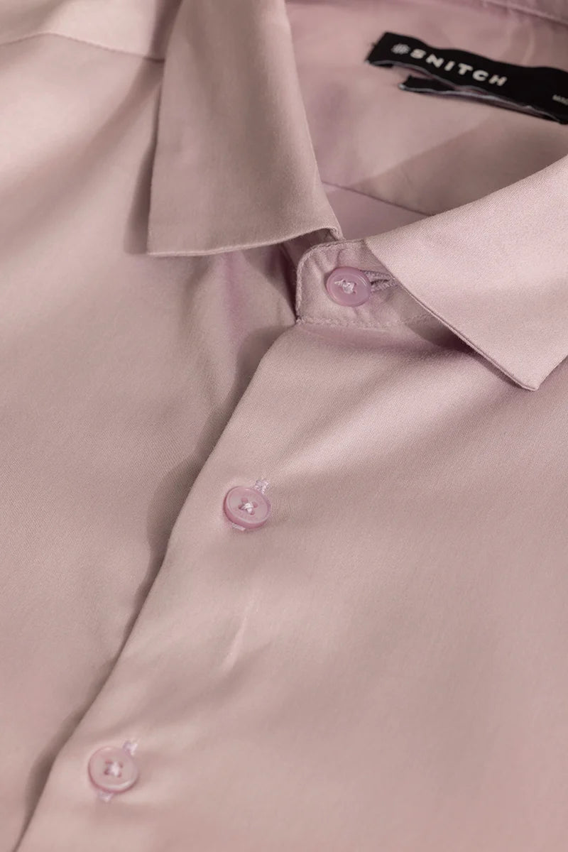 Etnni Light Pink Plain Stitchless Shirt