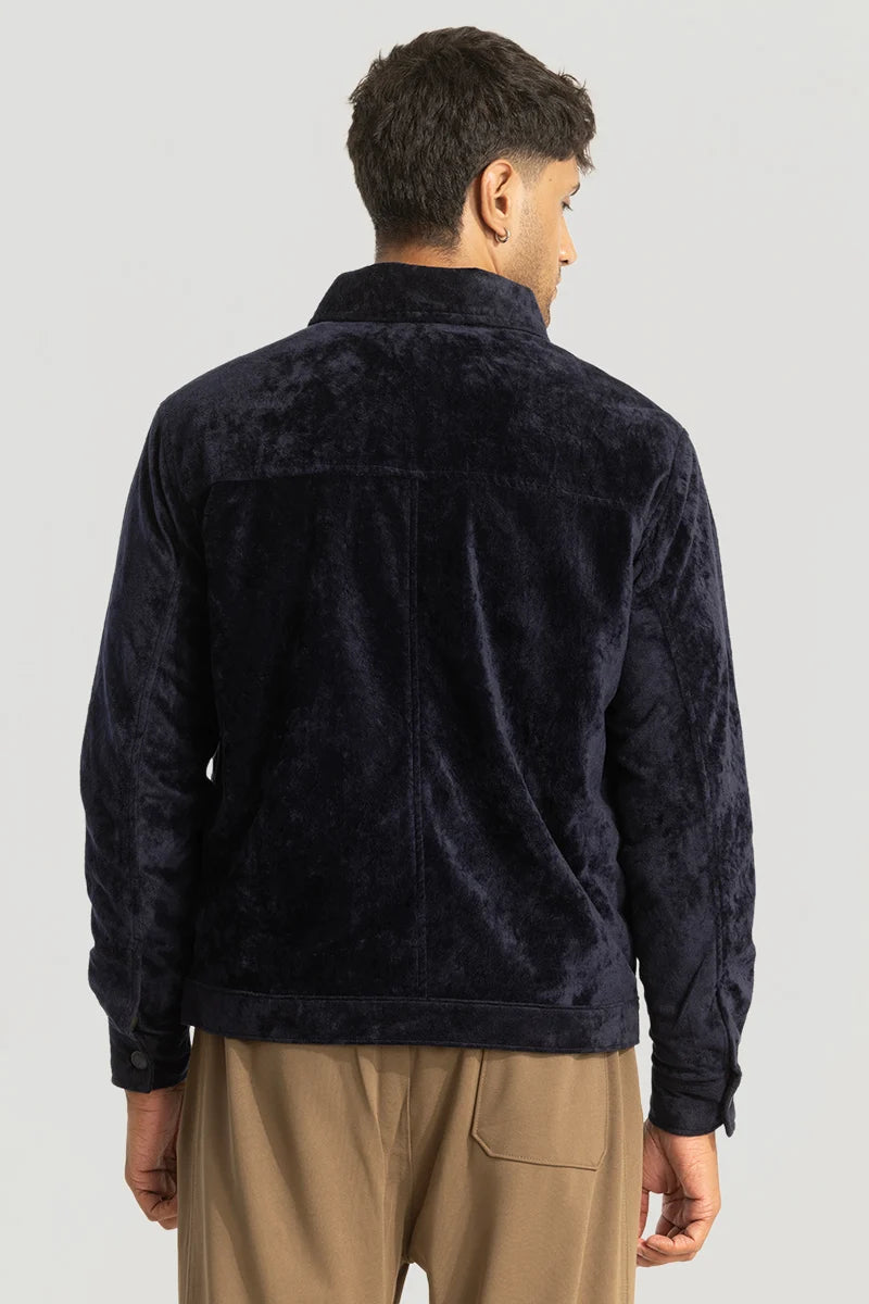 Navy Velvet Jacket