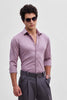 Lilac Slim Fit Stretch Shirt