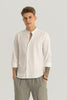 Zelie Off White Plain Stretch Shirt