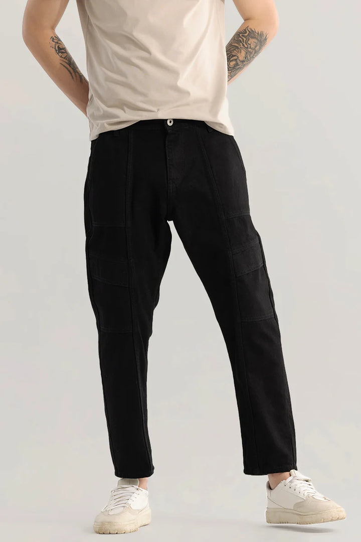 Cargotic Black Baggy Fit Jeans