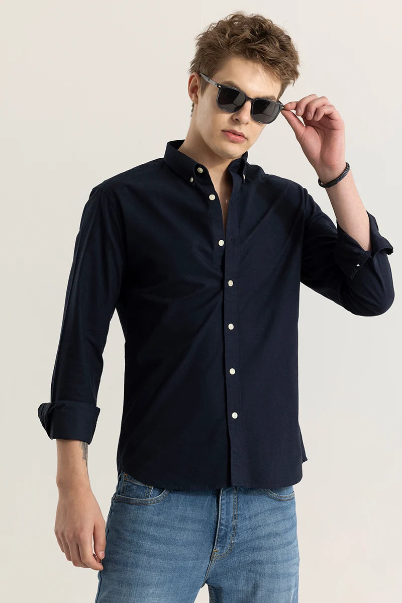 ClassicContour Plain Navy Shirt