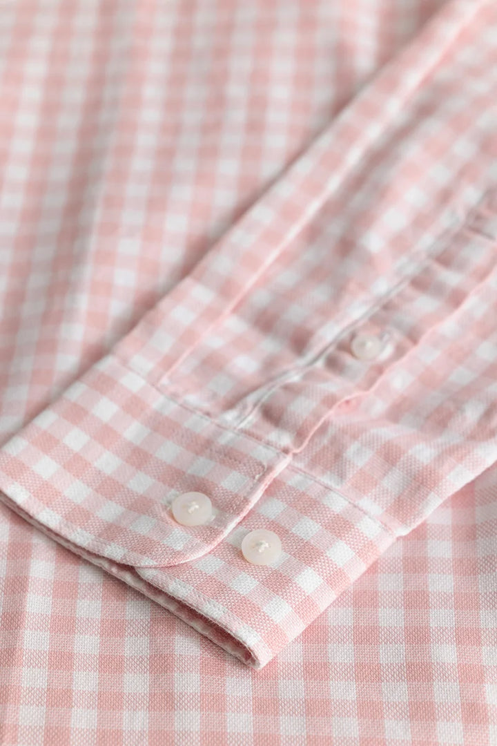 Ingvar Light Pink Checks Shirts