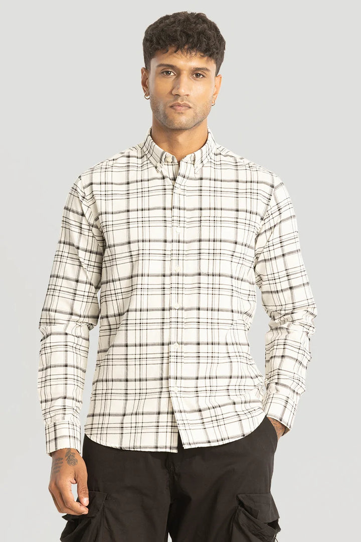 White Checks Oxford Shirt