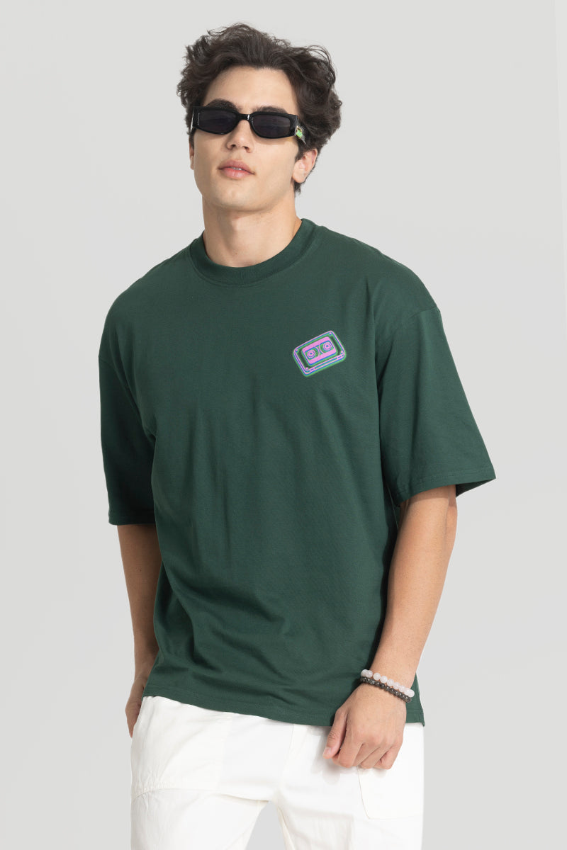 Big Dreams Green Oversized T-Shirt