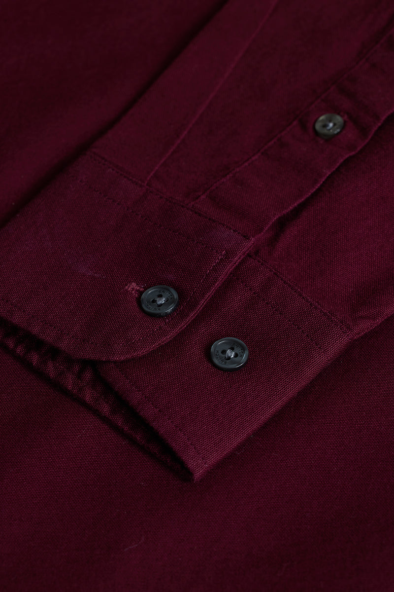 Maroon Slim Fit Shirt