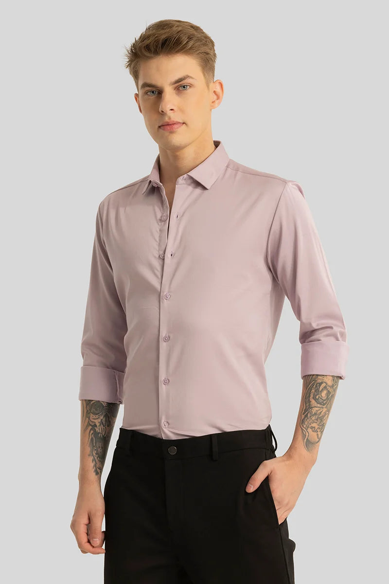 Etnni Light Pink Plain Stitchless Shirt