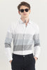 Shadient Stripe White Shirt