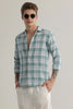 Plaided Blue Check Shirt