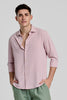 Light Pink Self-Design Shirt