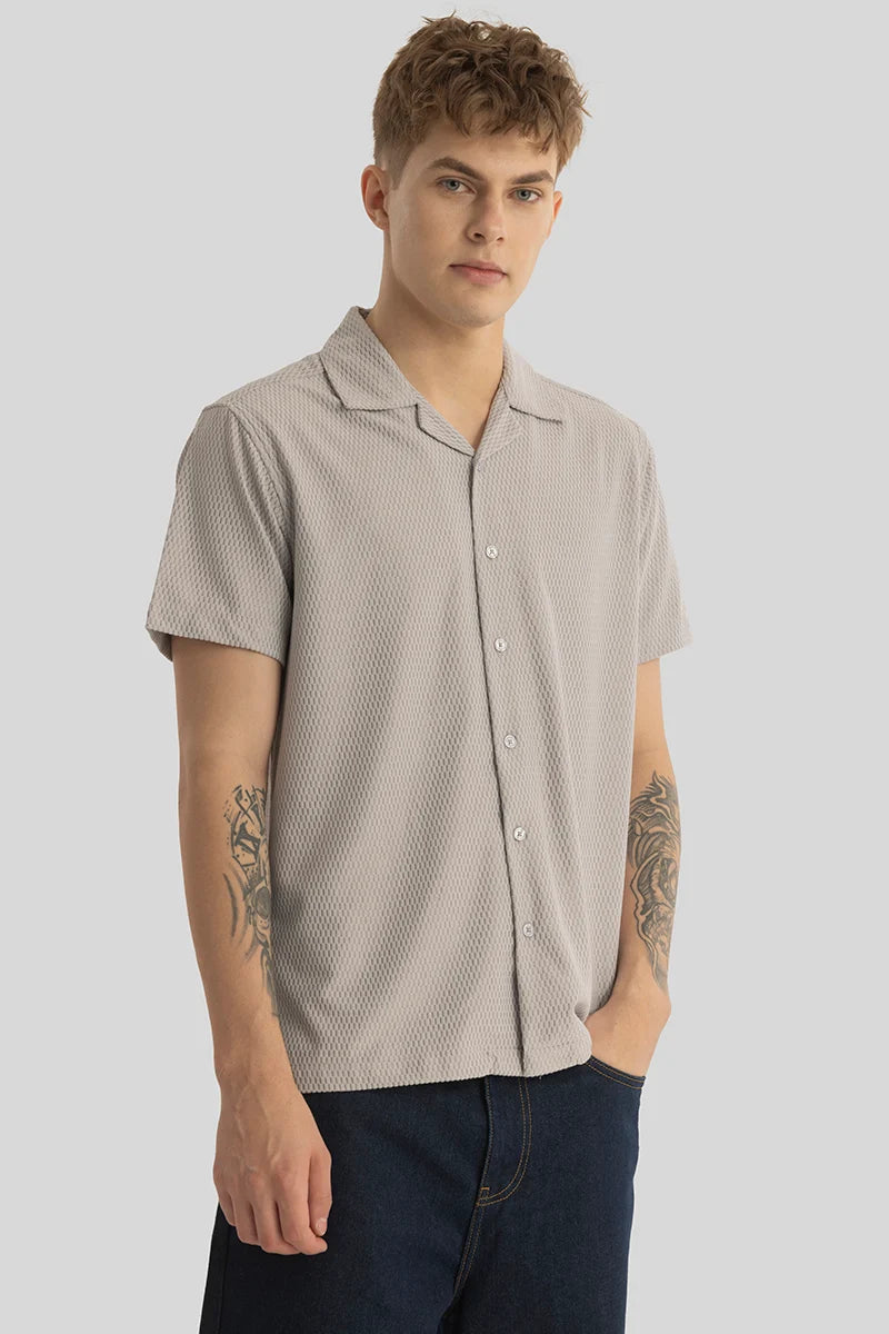 Giulio Grey Textured Shirt