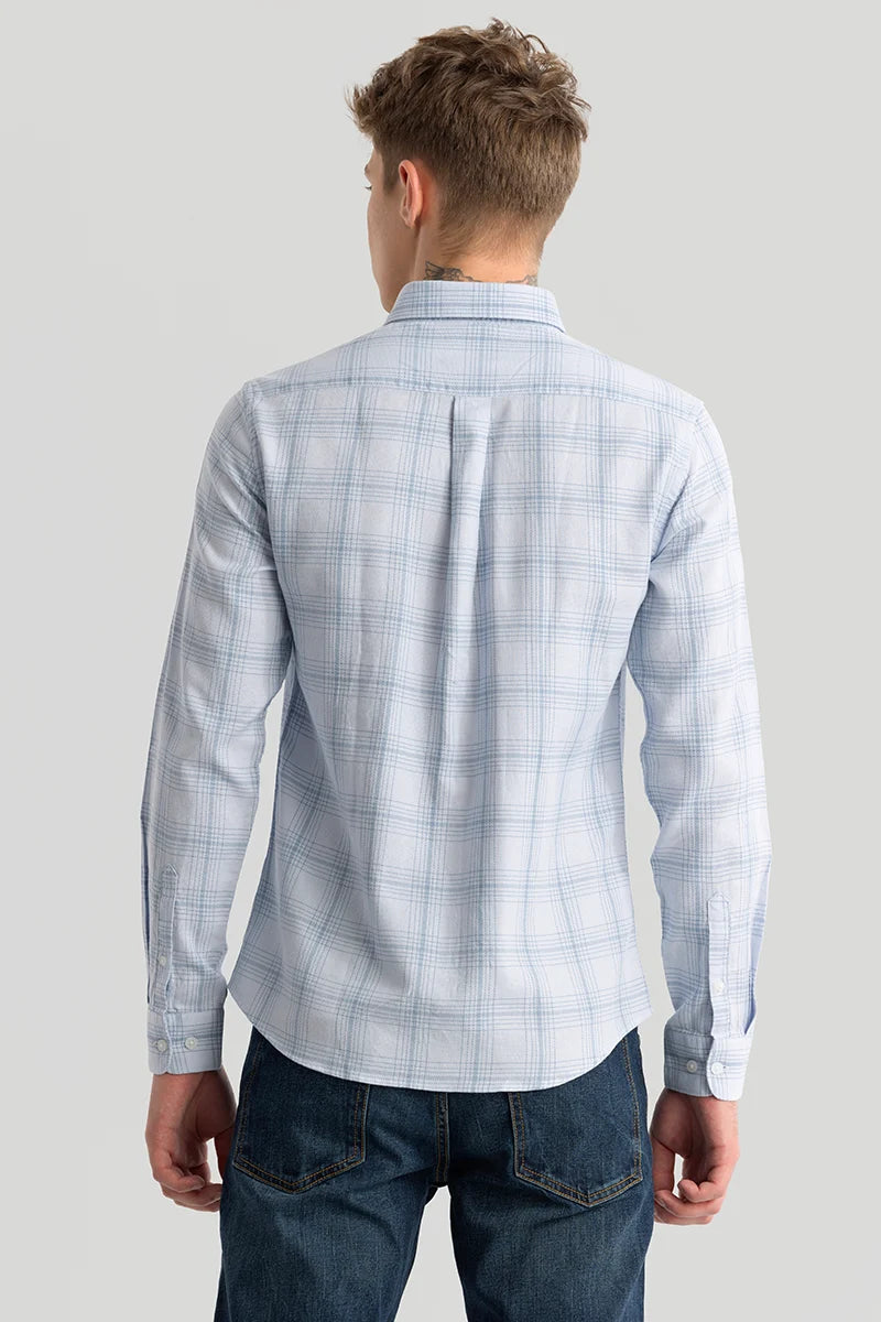 Fleur Sky Blue Checks Shirts