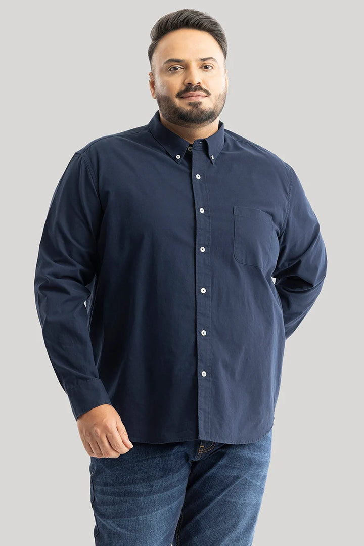 Lucia Navy Plain Shirts