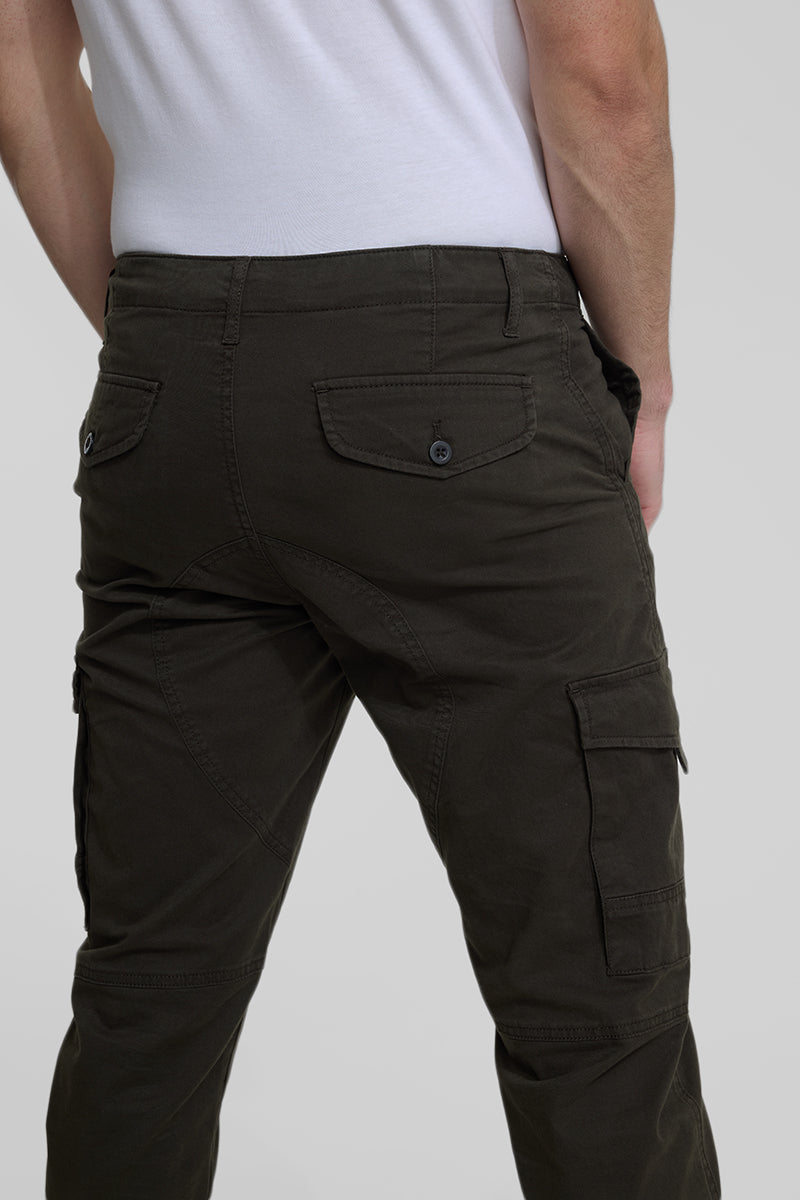 Olive Slim Fit Cargo Pants