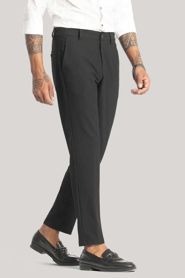 Giorgio Black Slim Fit Trousers