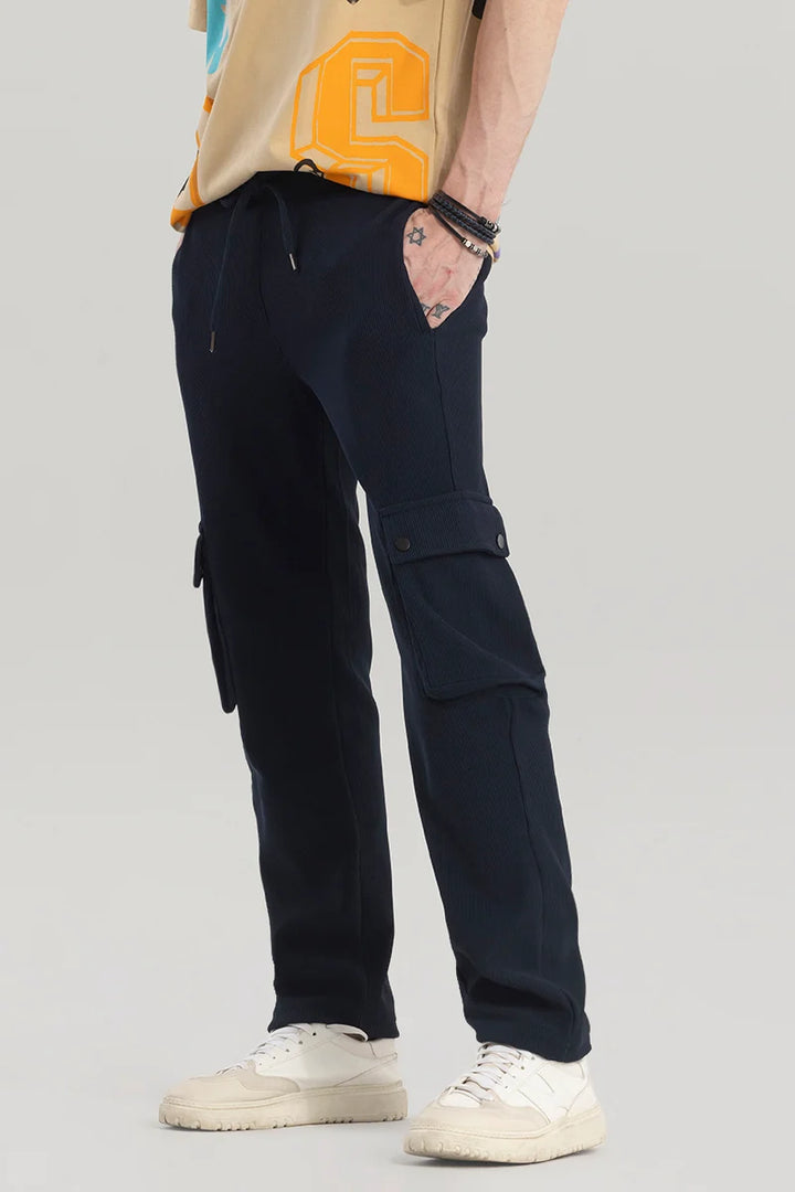 Pockethrive Navy Corduroy Cargo Pant