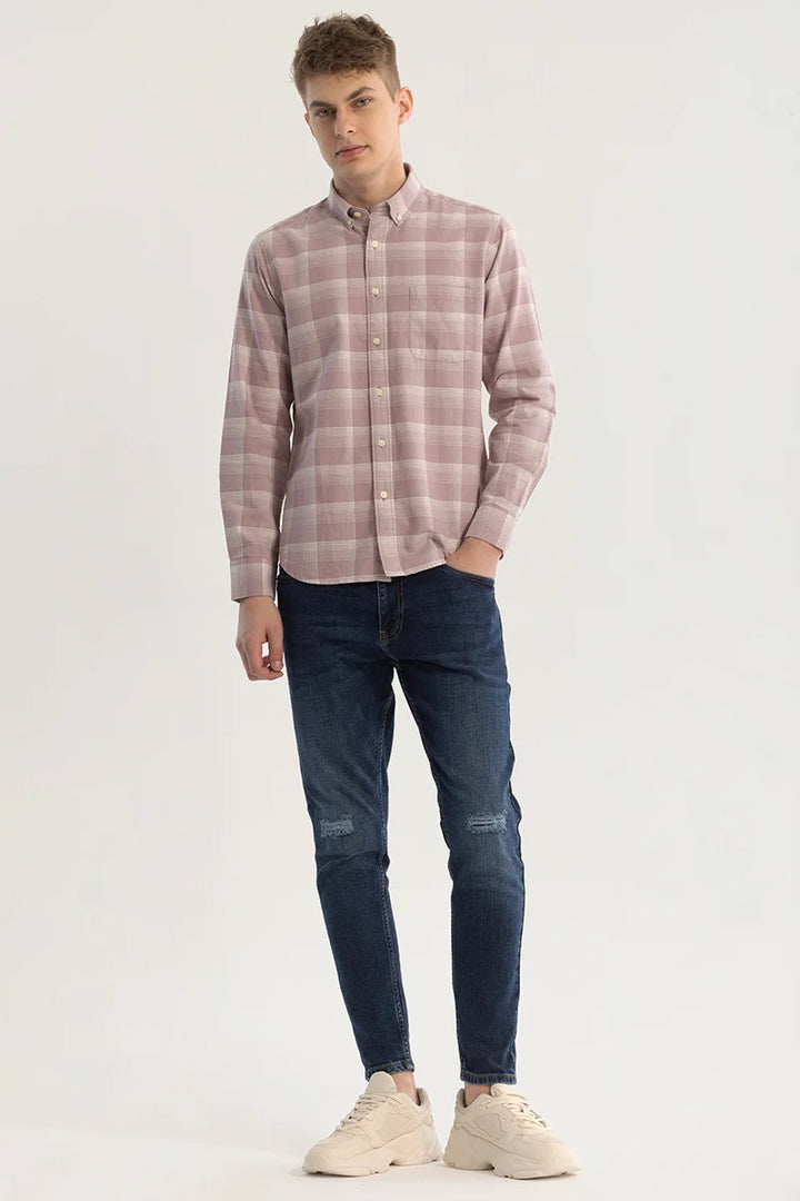 Pink Checks Oxford Shirt