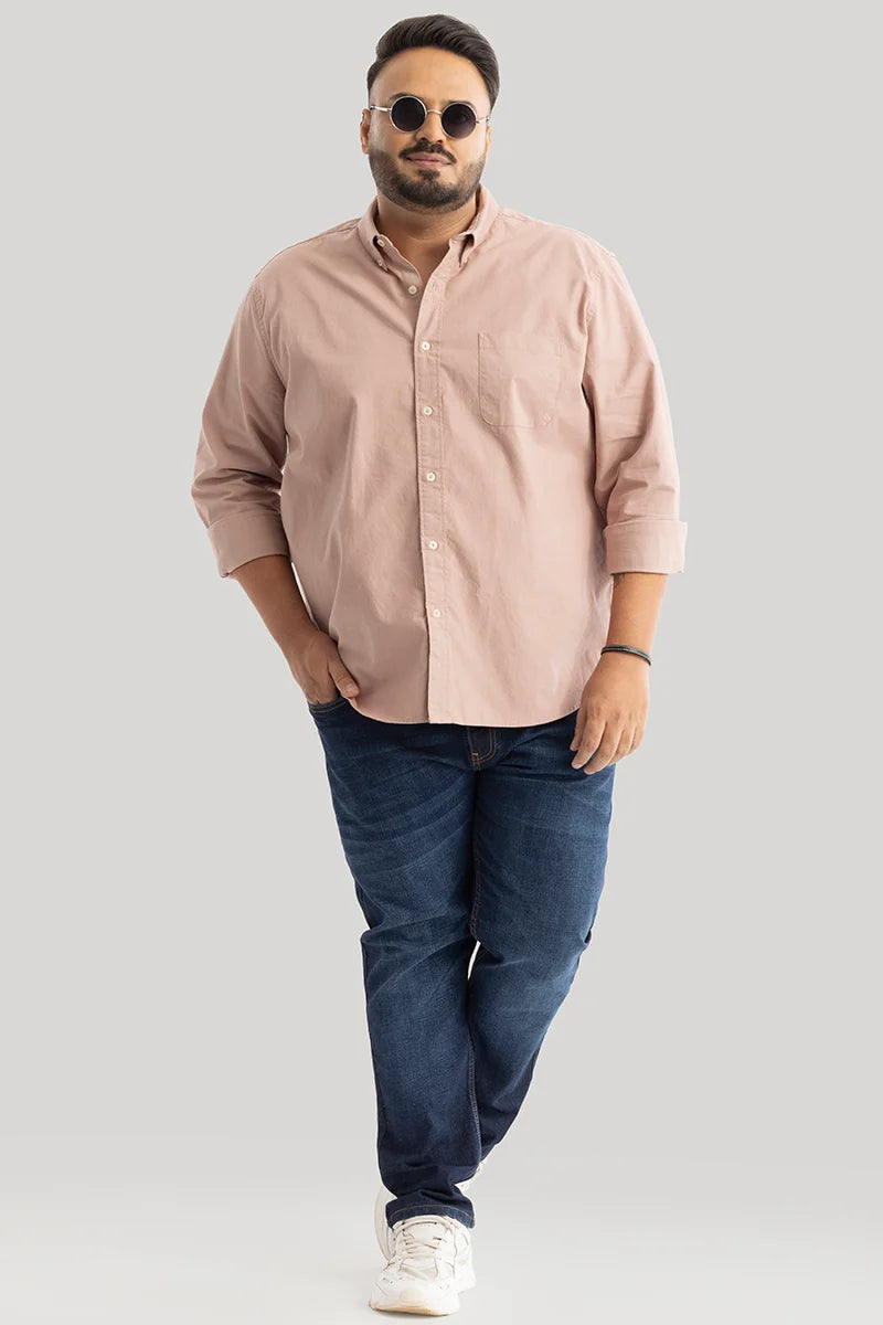 Lucia Peach Plain Shirts