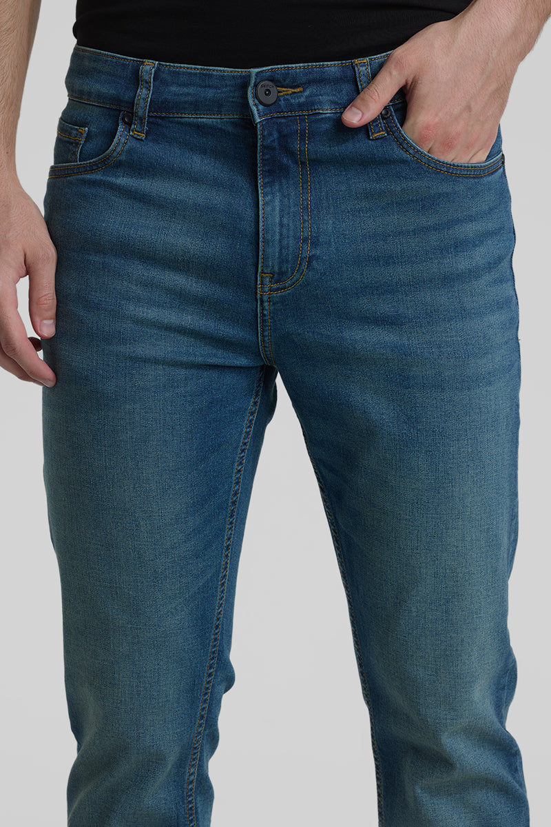 Blue Straight Fit Jeans