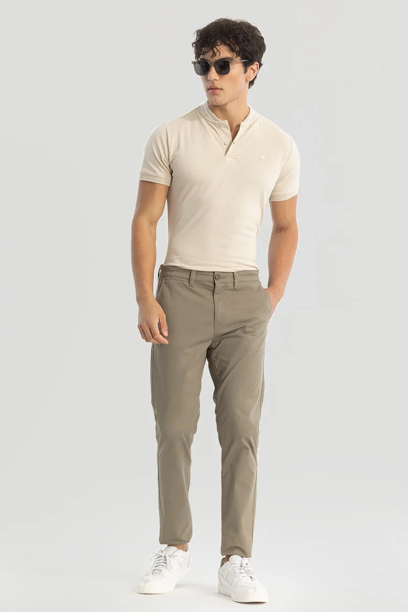 Tan Slim Fit Chinos