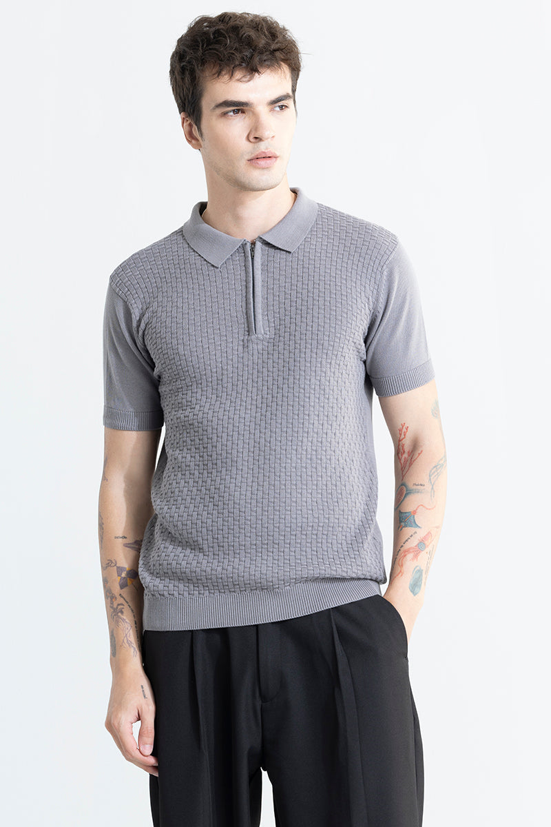 Nova Grey Polo T-Shirt