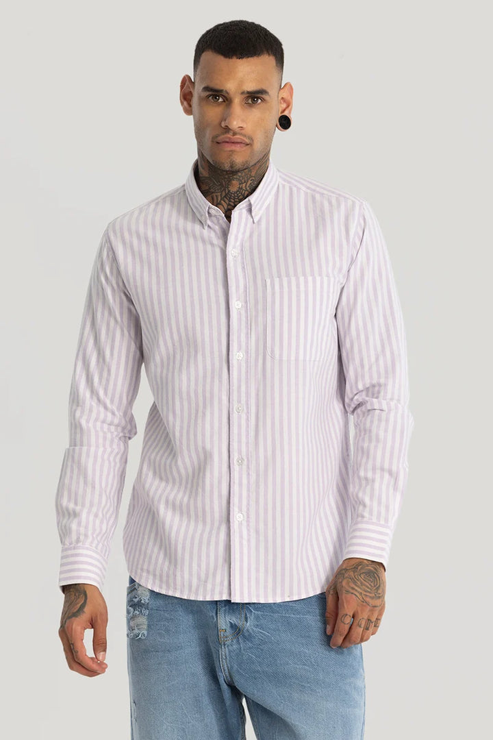 Lavender Oxford Stripes shirt