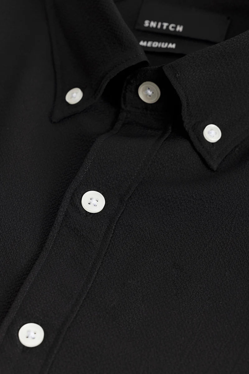 Torbjorn Black Plain Shirts