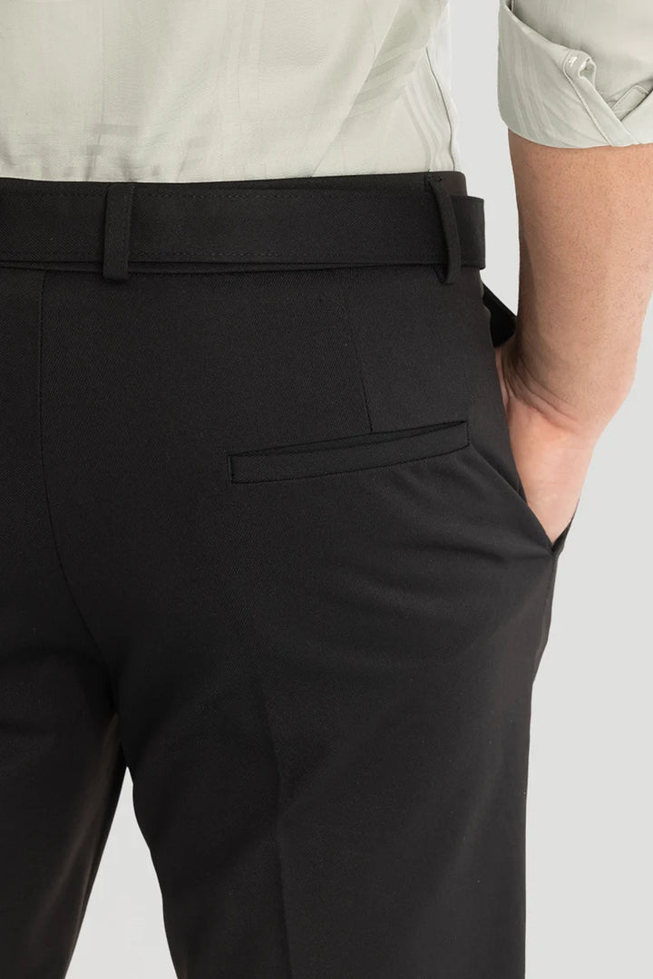 Black Slim Fit Trousers