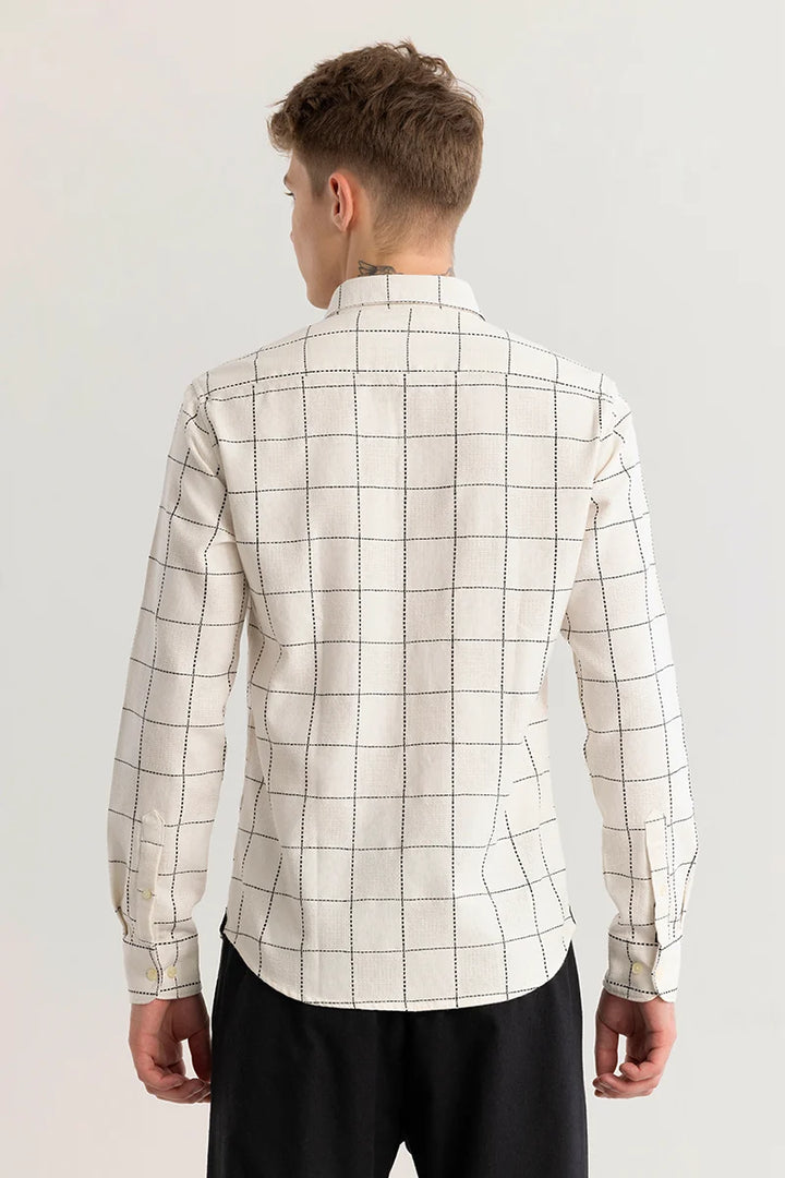 Trygve Checkered White Shirt