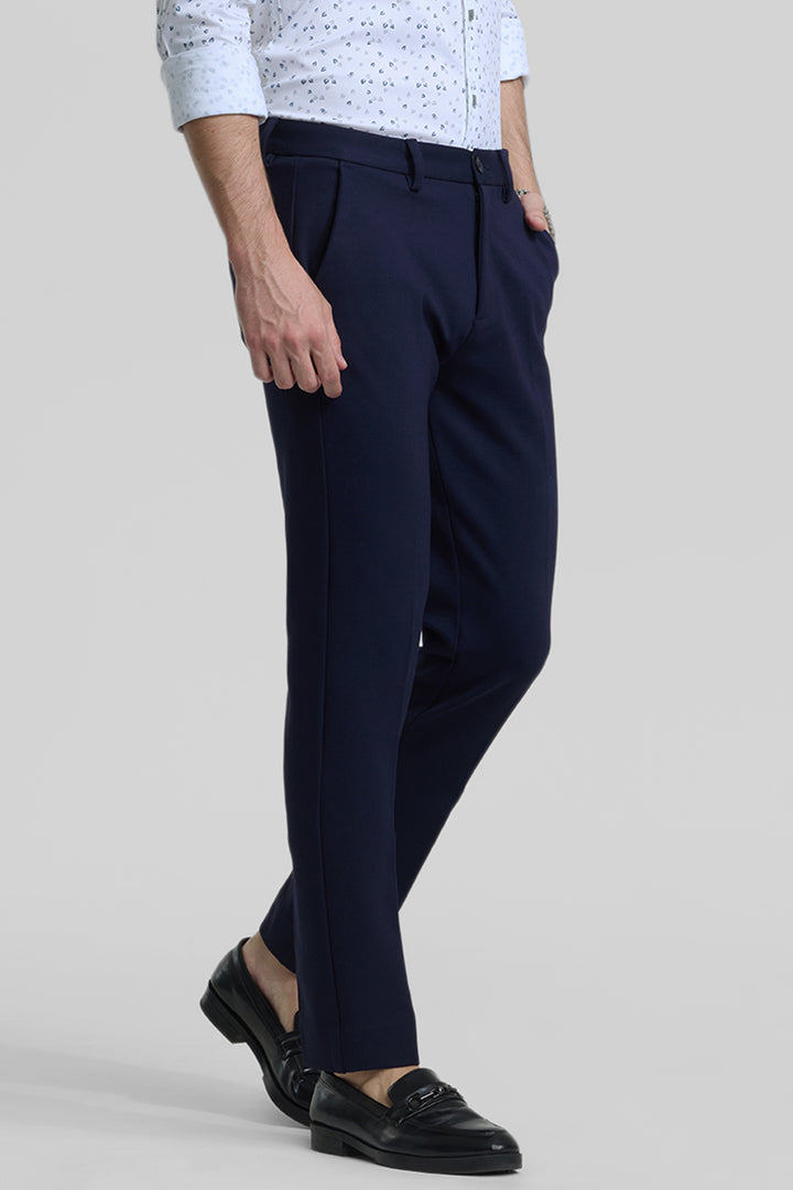 Navy Slim Fit Trousers