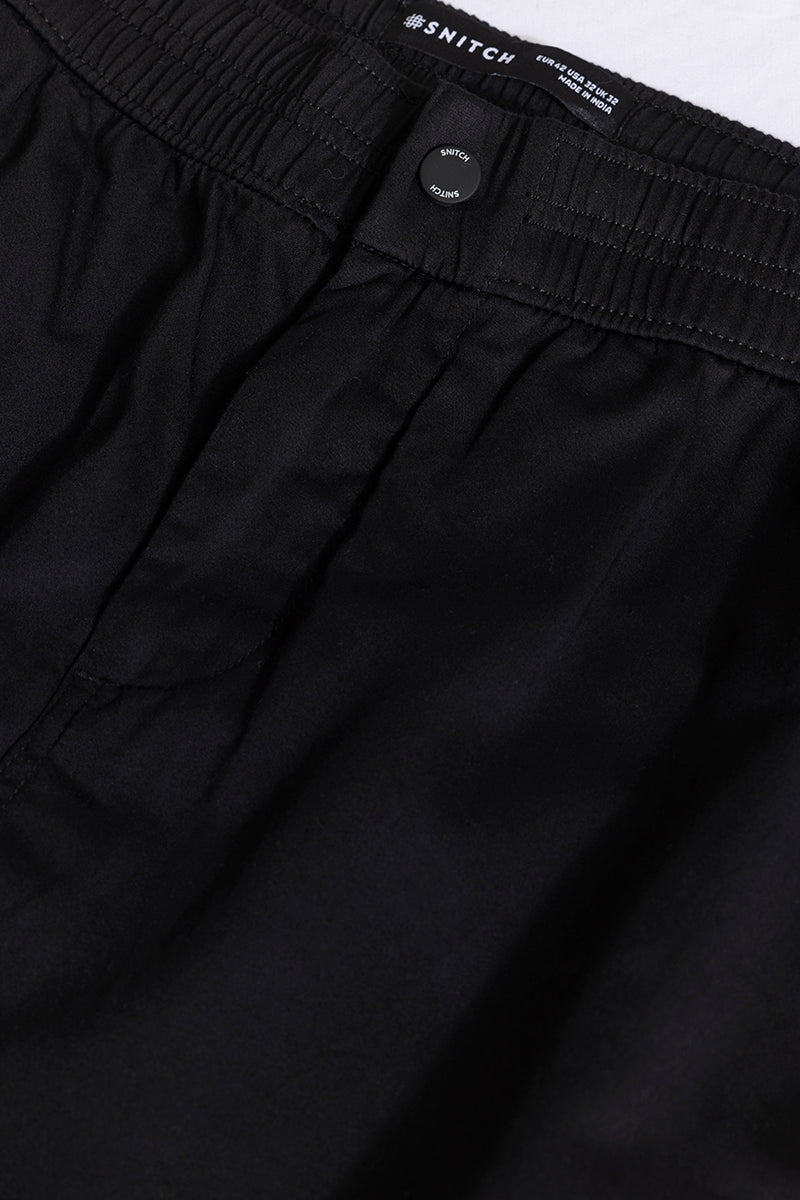 Jet Black Relaxed Fit Jogger