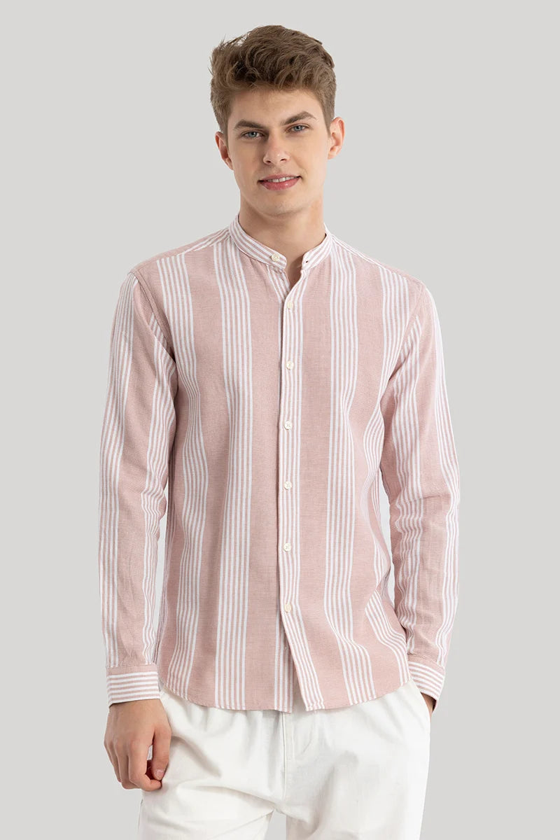 Dag Light Pink Stripes Shirts