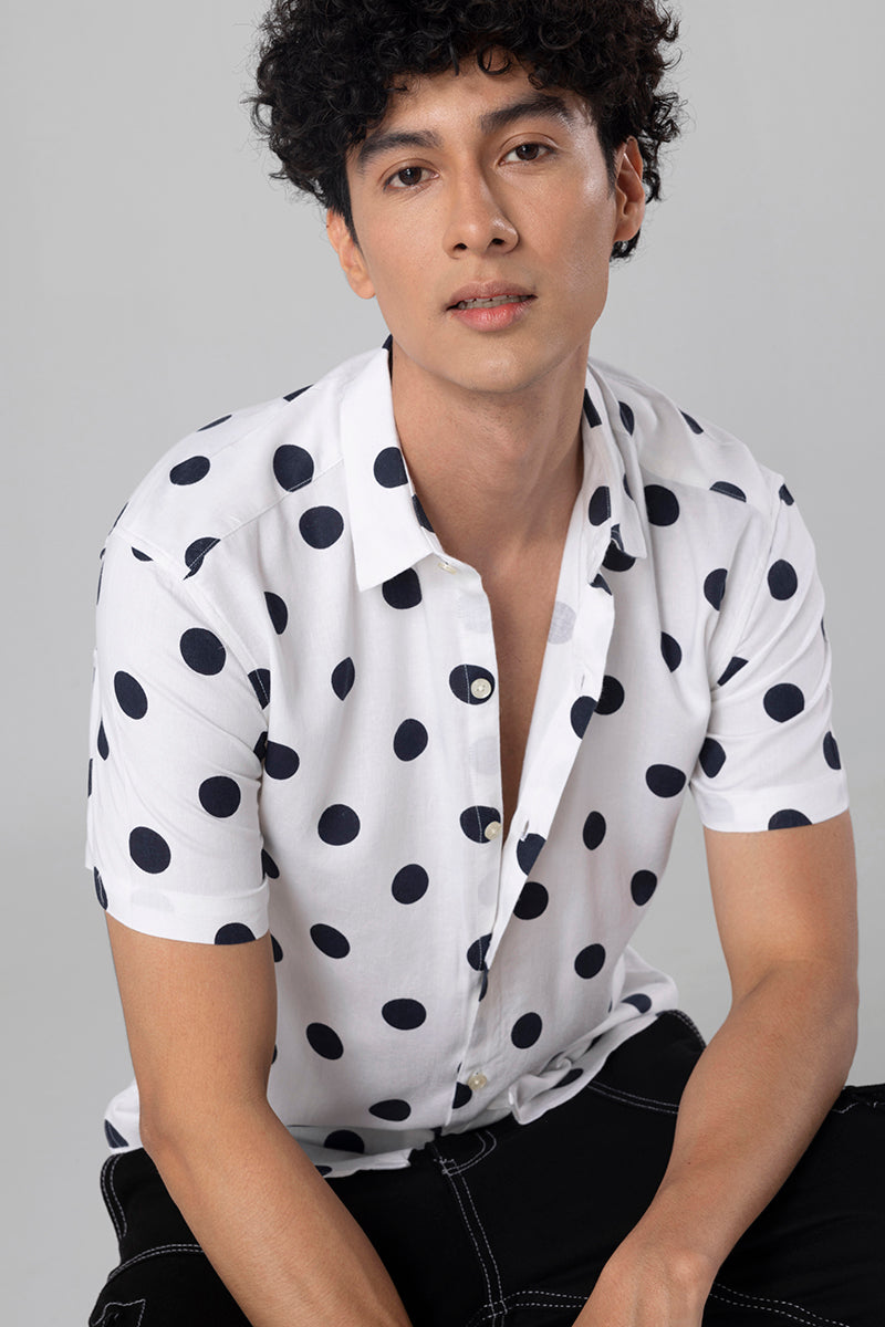 Retro Dot White Shirt