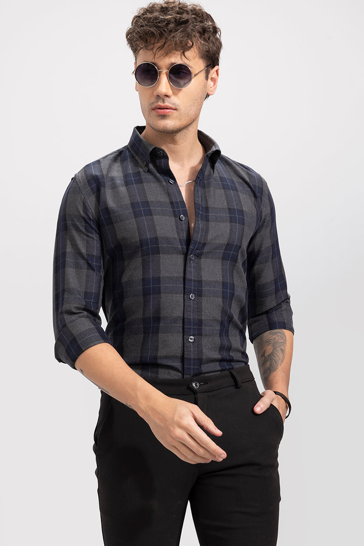 Irish Grey Check Shirt