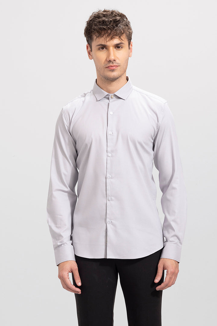 Formic Grey Textured Shirt